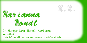 marianna mondl business card